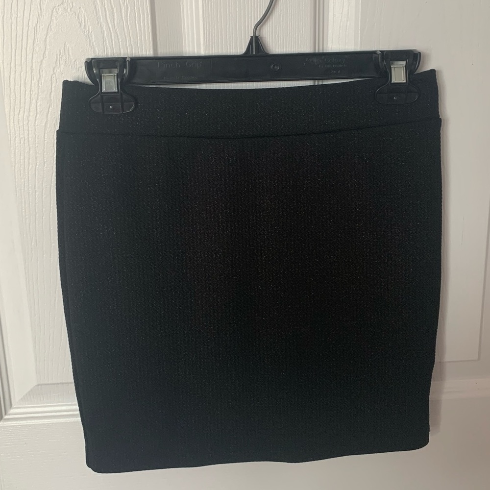 Black miniskirt with sparkle detail